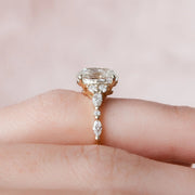 Unique Bridal Cluster Ring for Women